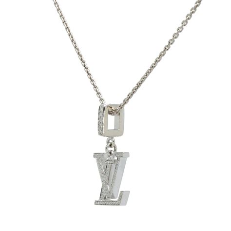 louis vuitton clear necklace|louis vuitton necklace with diamond.